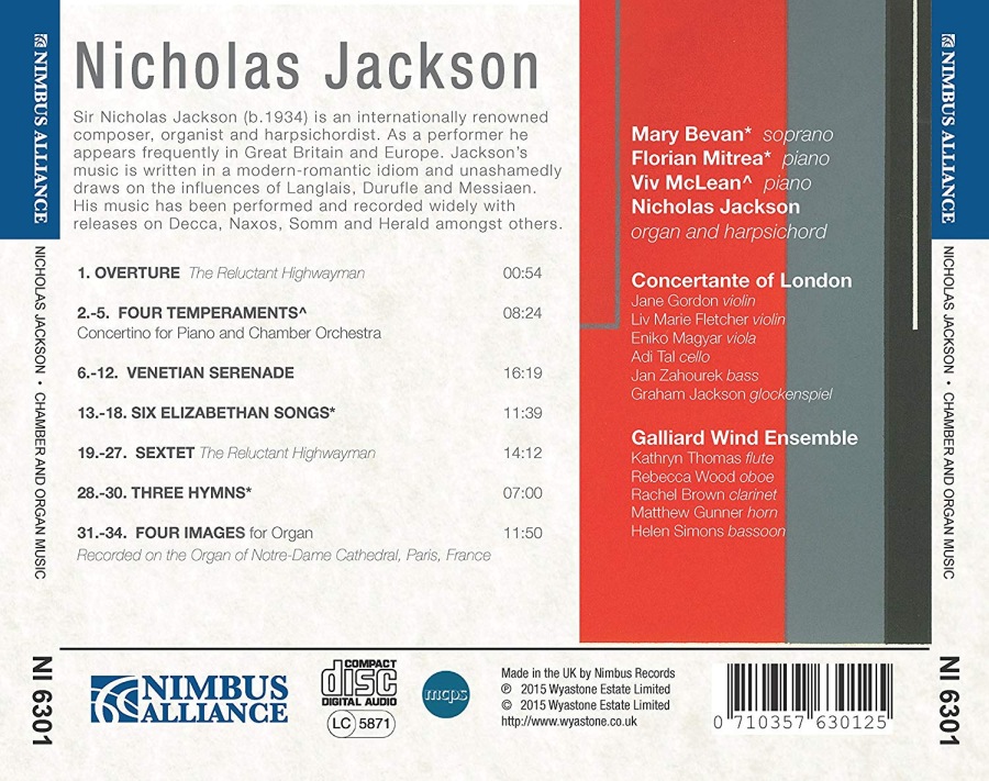 Jackson: Chamber & Organ Music - slide-1