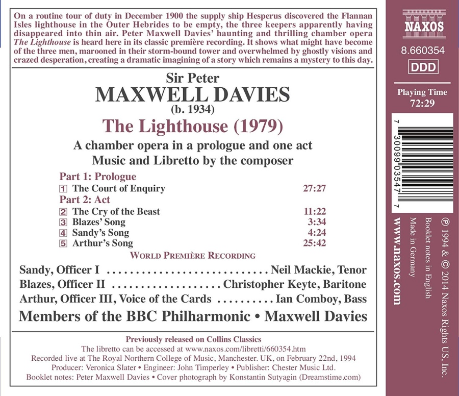 Maxwell Davies: The Lighthouse - slide-1