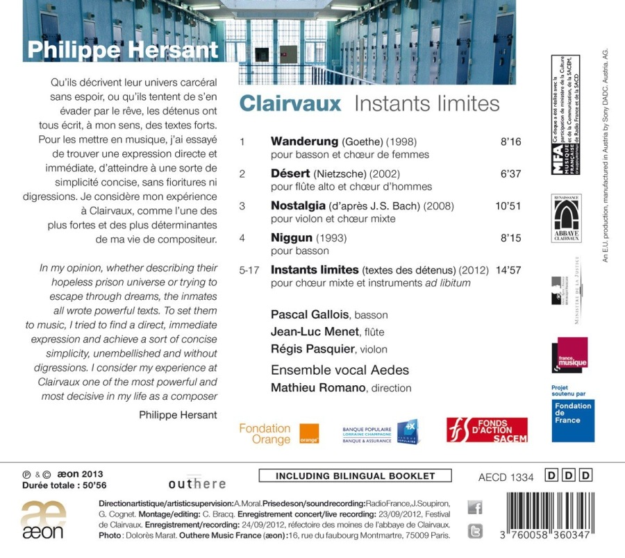Hersant: Clairvaux, Instants limites - slide-1