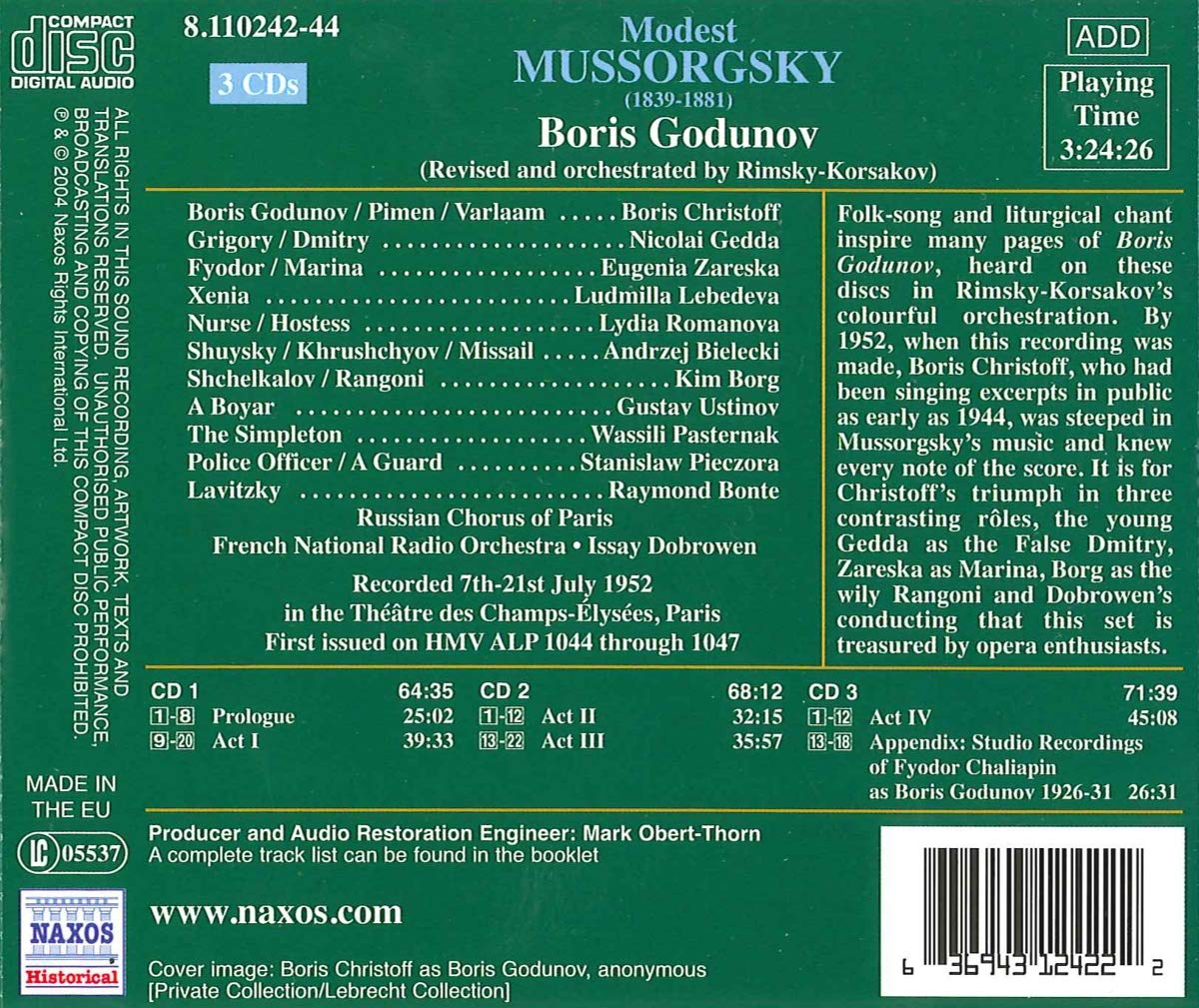 MUSSORGSKY: Boris Godunov (1952) - slide-1