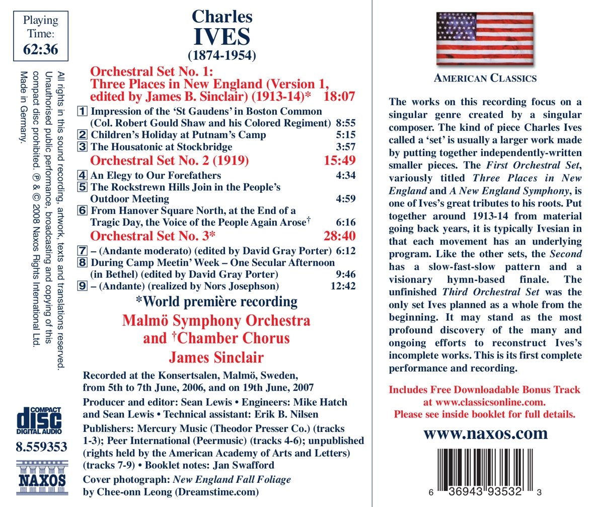 Ives: The Three Orchestral Sets - slide-1