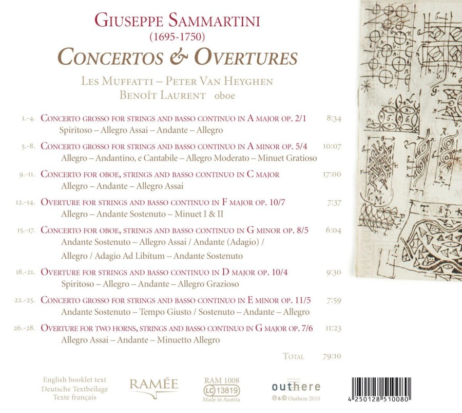 Sammartini: Concertos & Overtures - slide-1