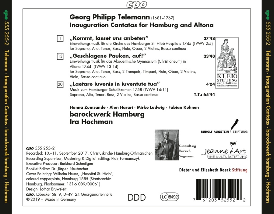 Telemann: Inauguration Cantatas for Hamburg & Altona - slide-1