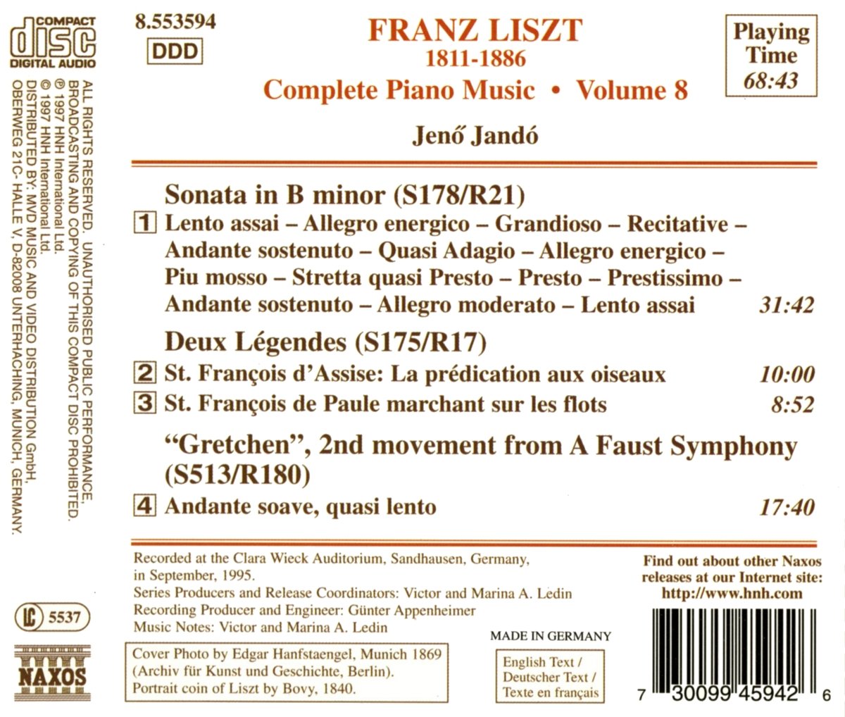 LISZT: Piano Music vol. 8 - slide-1