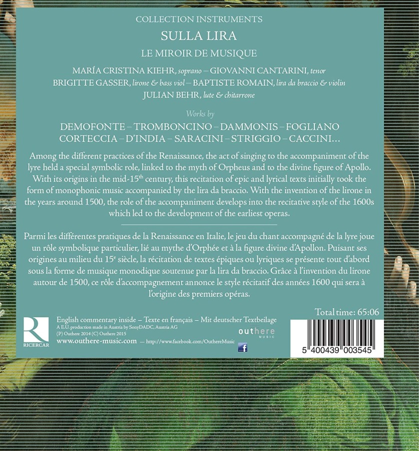 Sulla Lira - The Voice of Orpheus: Tromboncino, Razzi, Fogliano … - slide-1