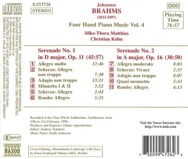 BRAHMS: Four Hand Piano Music - slide-1