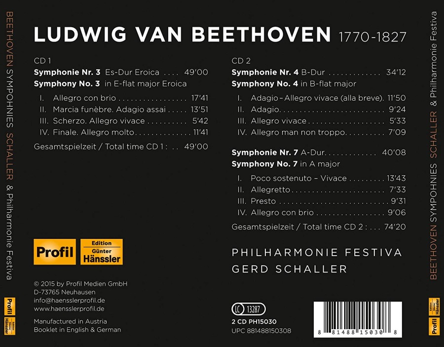 Beethoven: Symphonies Nos. 3, 4 & 7 - slide-1