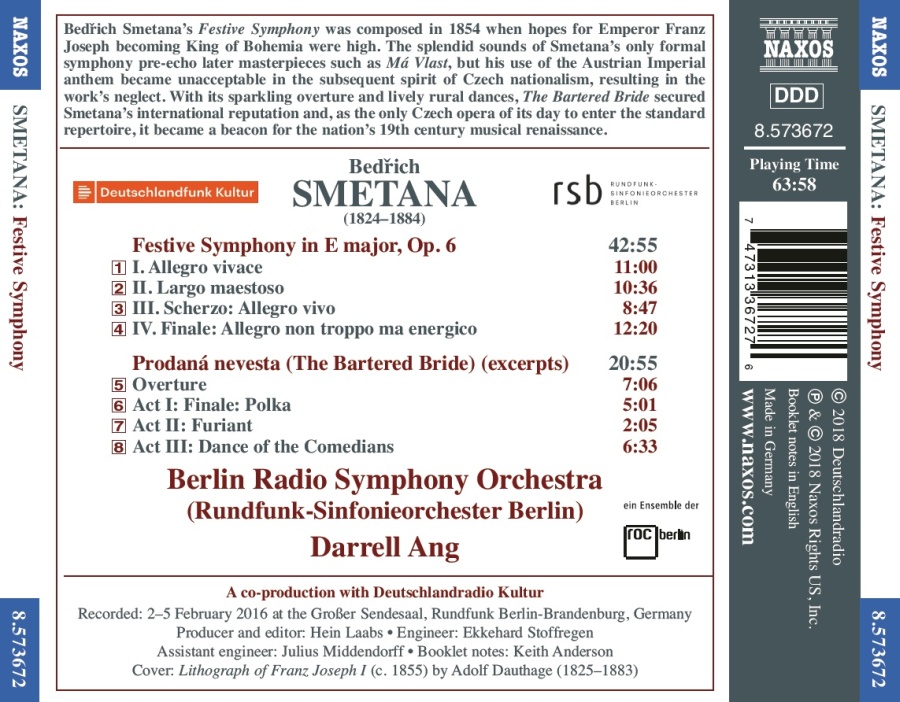 Smetana: Triumphal Symphony; The Bartered Bride Overture and Dances - slide-1