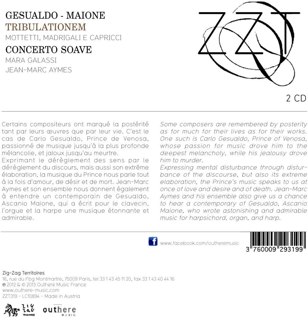 Gesualdo & Maione: Tribulationem - Motetti, Madregali e Capricci - slide-1