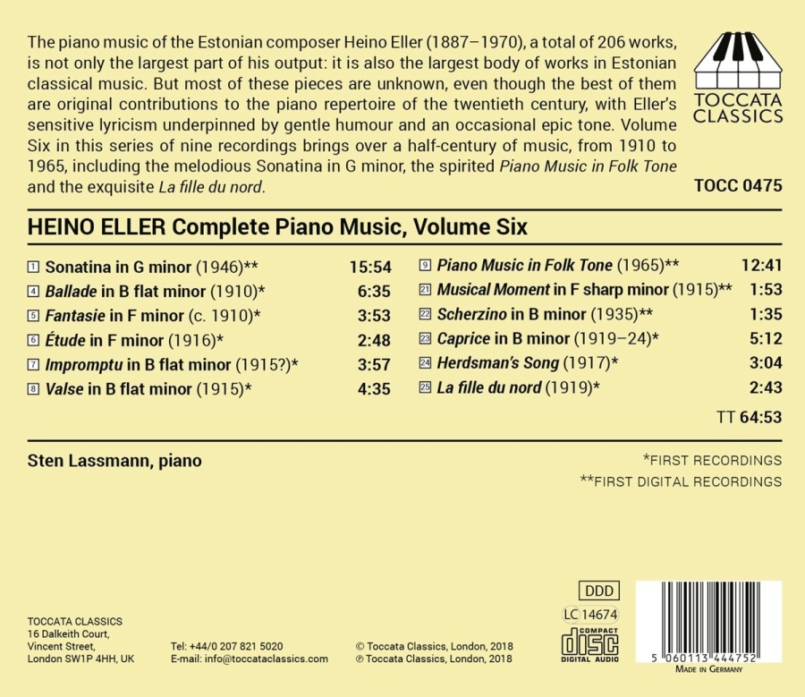 Eller: Complete Piano Music Vol. 6 - slide-1