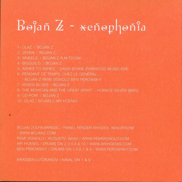Bojan Z Trio: Xenophonia - slide-1
