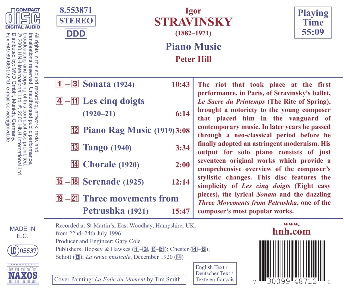 STRAVINSKY: Piano Music - slide-1