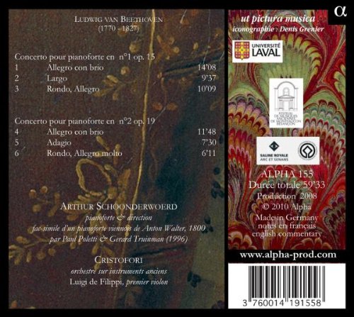 BEETHOVEN: Concerti  nos. 1 & 2 pour le pianoforte - slide-1