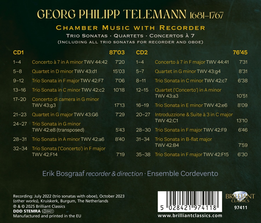 Telemann: Chamber Music with Recorder - slide-1
