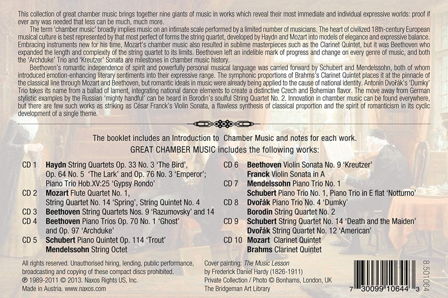 Great Chamber Music - Haydn, Mozart, Beethoven, Schubert, Mendelssohn, ... - slide-1