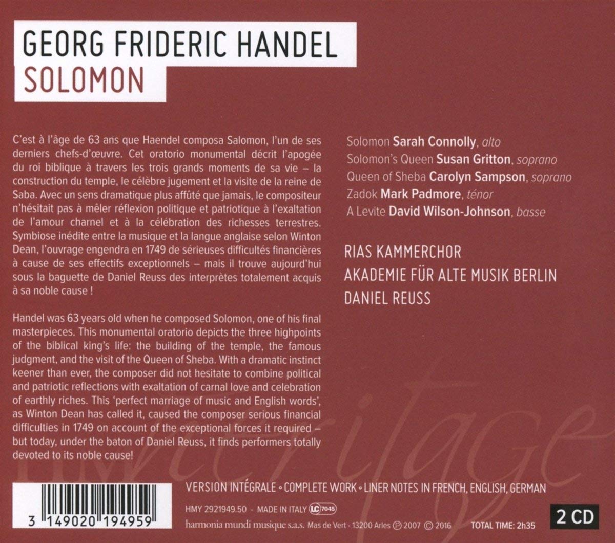 Handel: Solomon - slide-1