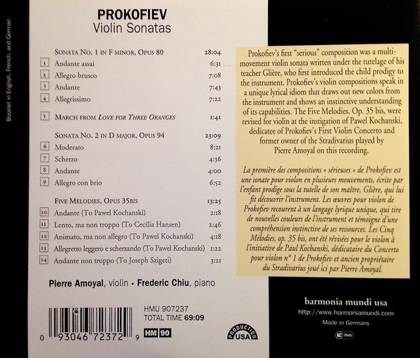 Prokofiev: Violin Sonatas - slide-1