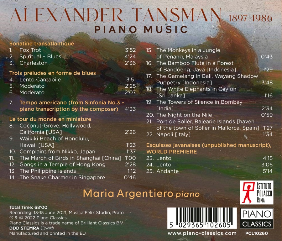 Tansman: Piano Music - slide-1