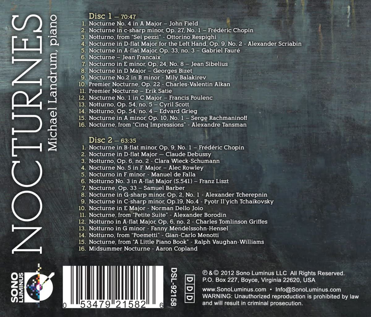 Nocturnes - Field, Chopin, Respighi, Scriabin, Fauré, Sibelius, Bizet, Satie, ... - slide-1