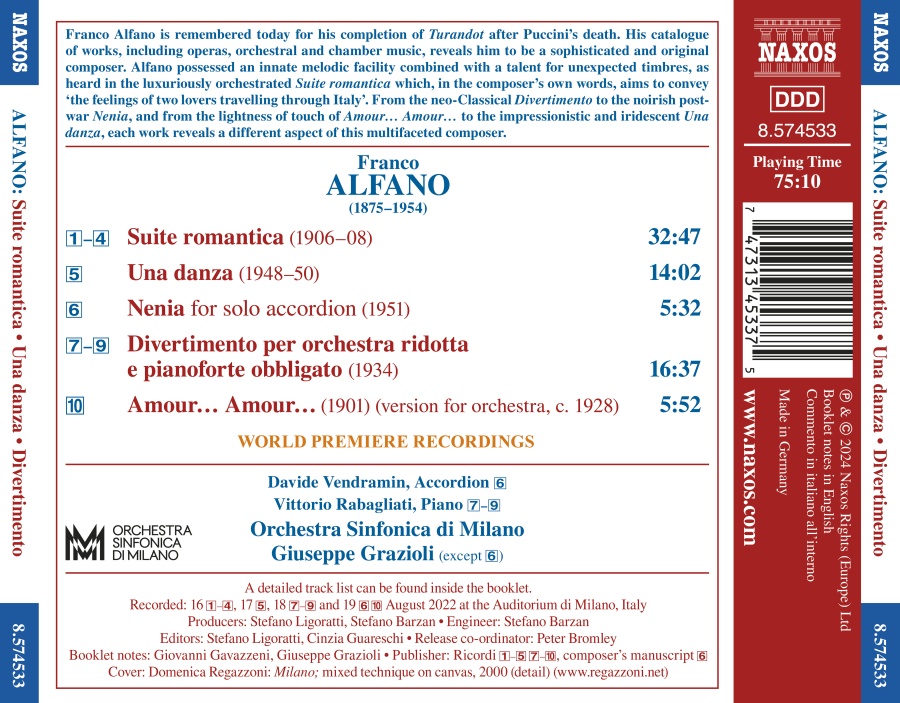 Alfano: Suite Romantica - slide-1