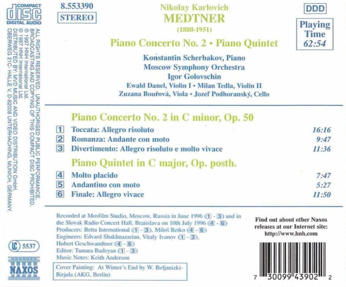 MEDTNER: Piano Concerto no. 2 - slide-1