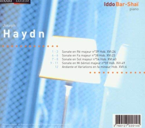 Haydn, J.M:  Sonates pour piano n°38, 39, 54 59 Andante Variations Hob XVII : 6 I. - slide-1