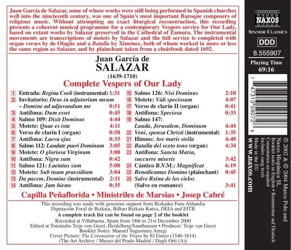 SALAZAR: Complete vespers of Our Lady - slide-1