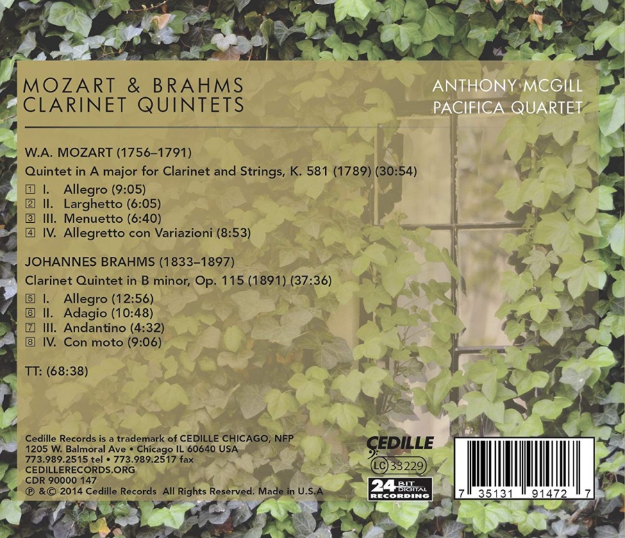 Mozart & Brahms: Clarinet Quintets - slide-1