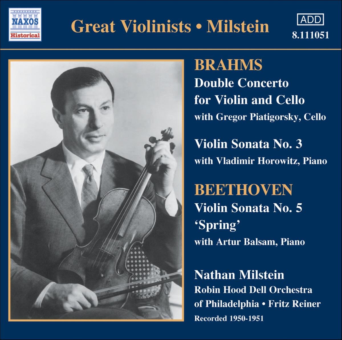 BRAHMS: Double Concerto; Violin Sonata No. 3; BEETHOVEN: Violin Sonata No. 5