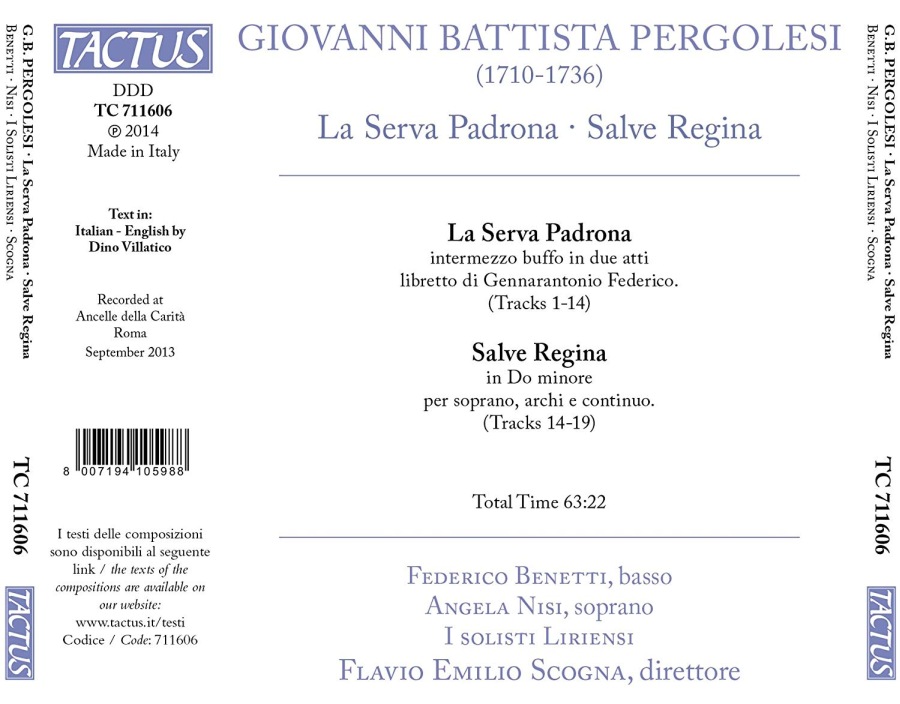 Pergolesi: La Serva Padrona, Salve Regina - slide-1