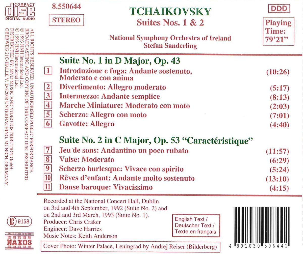 TCHAIKOVSKY: Suites 1 & 2 - slide-1