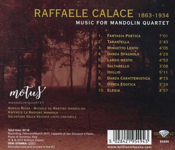 Calace: Music for Mandolin Quartet - slide-1