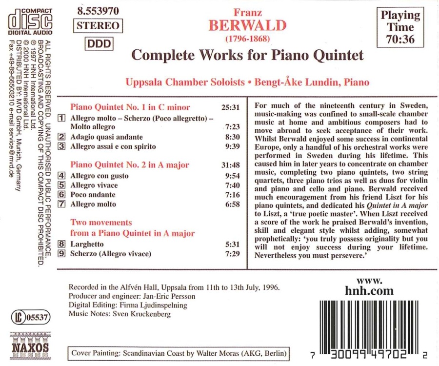 BERWALD: Piano Quintets - slide-1