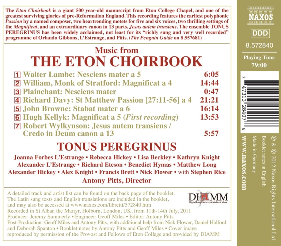 Music from The Eton Choirbook - XV / XVI wiek - slide-1