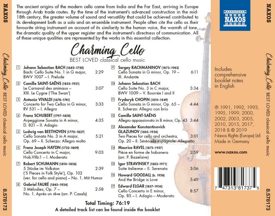 Charming Cello - Best Loved classical cello music - slide-1
