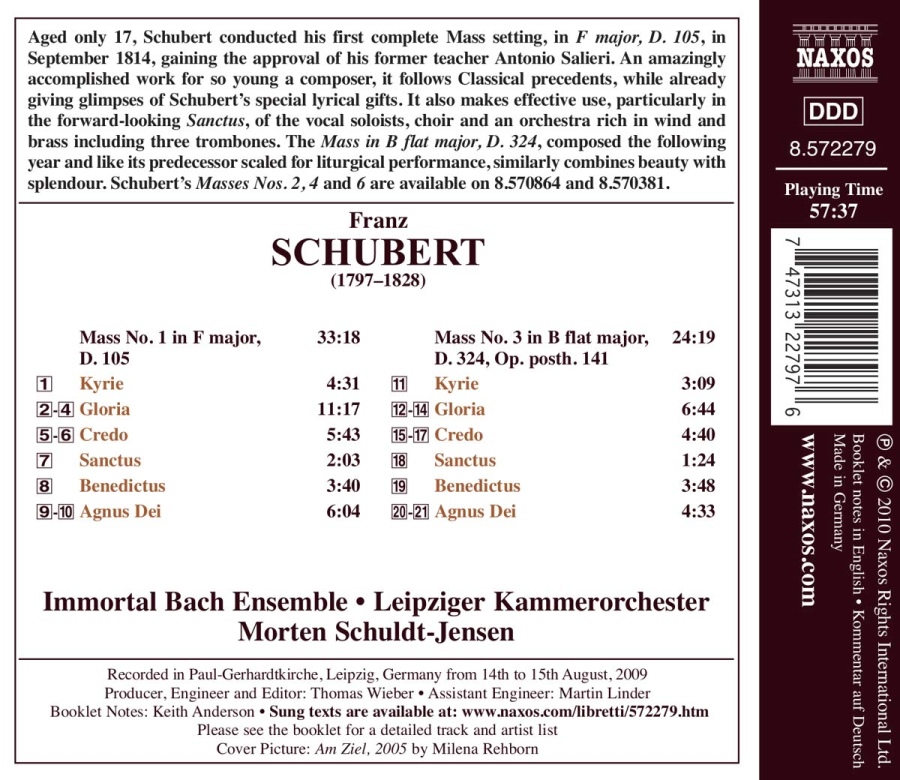 Schubert: Masses Nos. 1 and 3 - slide-1