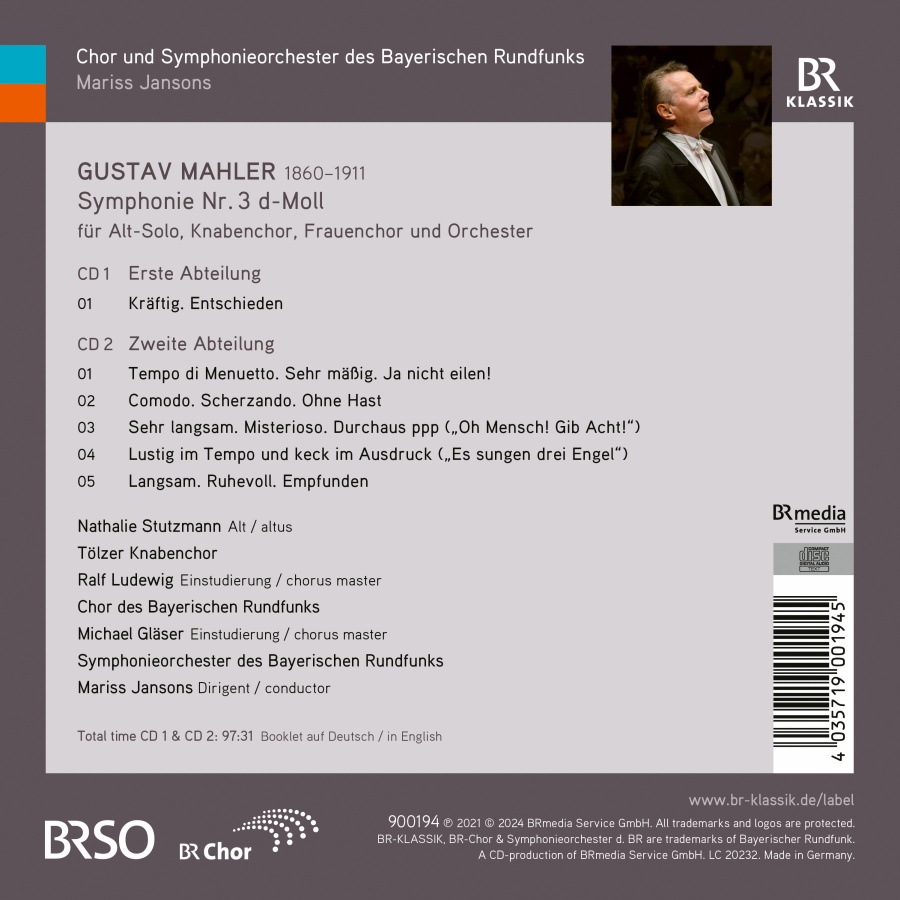 Mahler: Symphony No. 3  / Jansons - slide-1