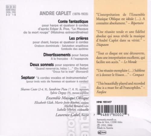 Caplet: Conte fantastique, Septuor, Prieres  - slide-1
