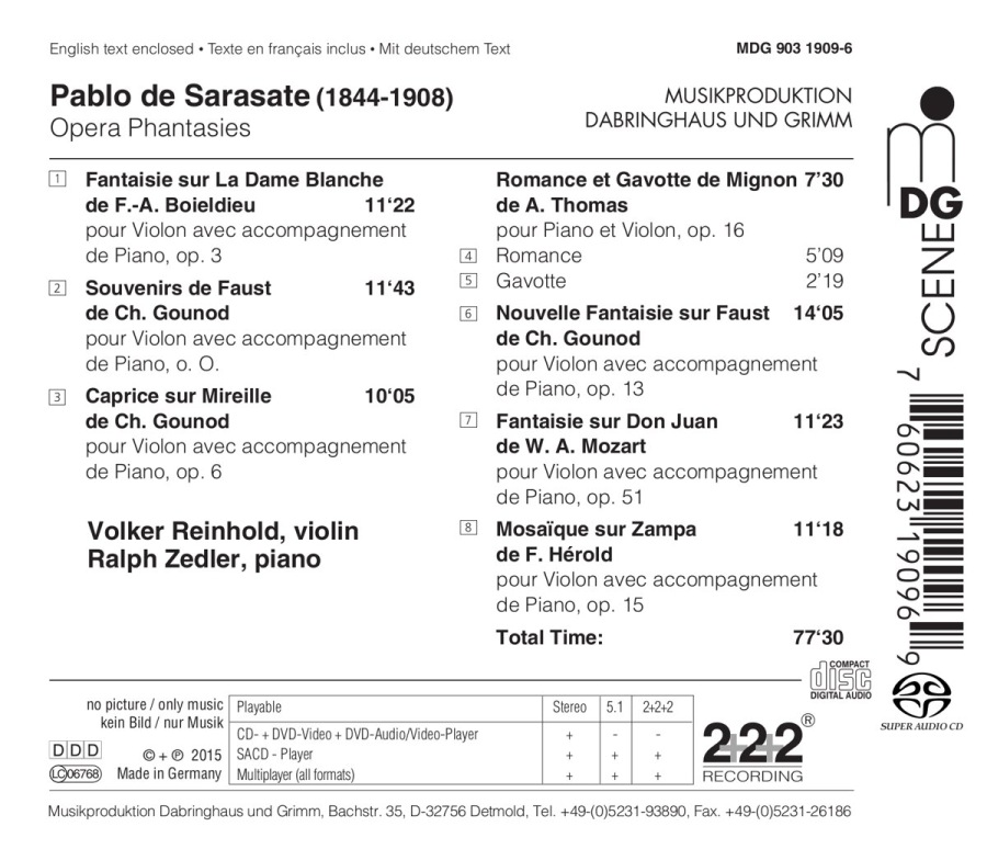 Sarasate: Opera Phantasies Vol. 2 - slide-1