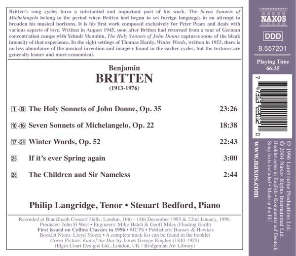 BRITTEN: Songs - slide-1