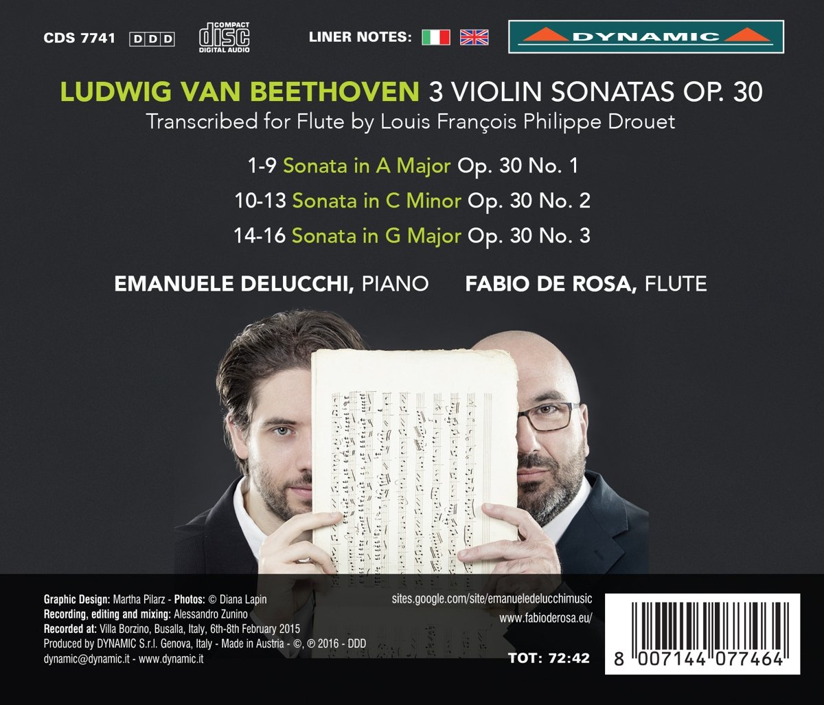 Beethoven: Violin Sonatas op. 30, transkrypcja L.F.P. Drouet - slide-1