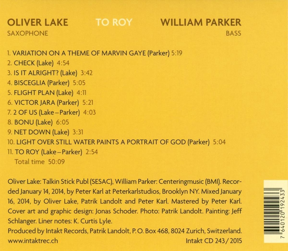 Lake/Parker: To Roy - slide-1