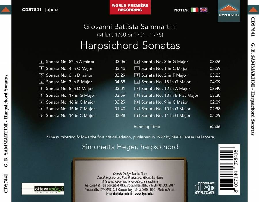Sammartini: Harpsichord Sonatas - slide-1