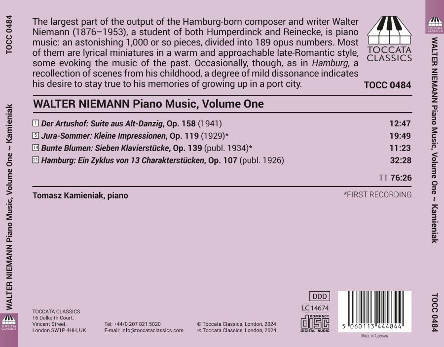 Niemann: Piano Music Vol. 1 - slide-1