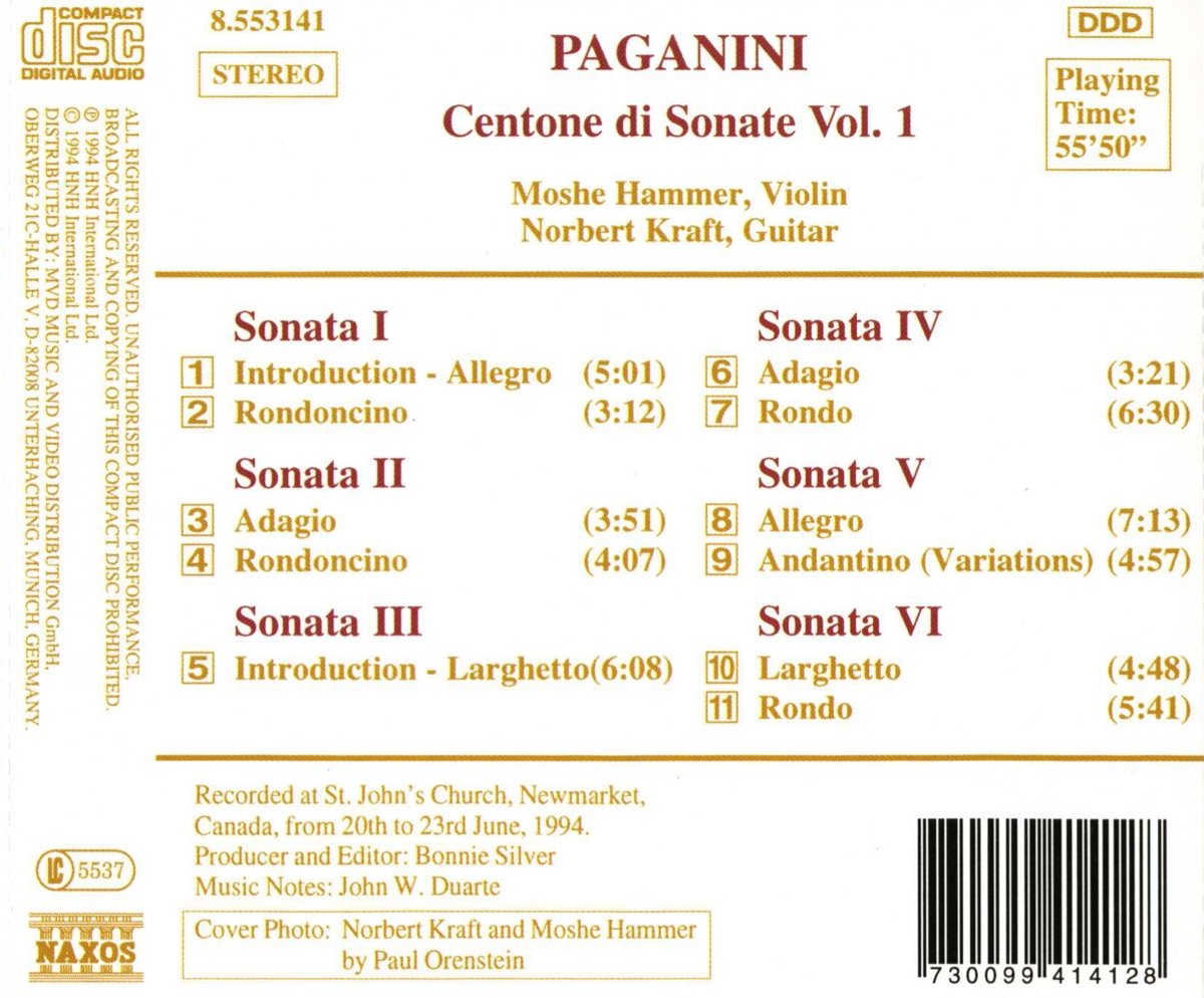 PAGANINI: Centone di Sonate vol. 1 - slide-1