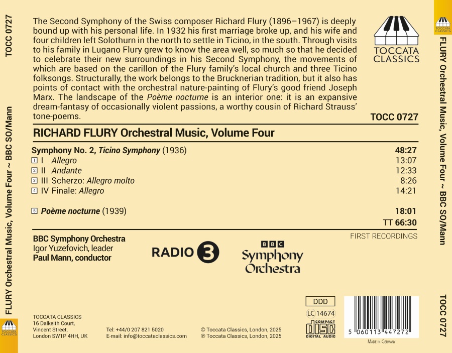 Flury: Orchestral Music Vol. 4 - slide-1