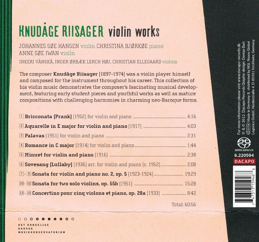 Riisager: Violin Works - slide-1