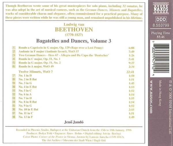 BEETHOVEN: Bagatele i tańce vol.3 - slide-1