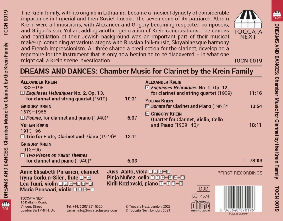 Dreams and Dances - Chamber Music for the Clarinet - slide-1