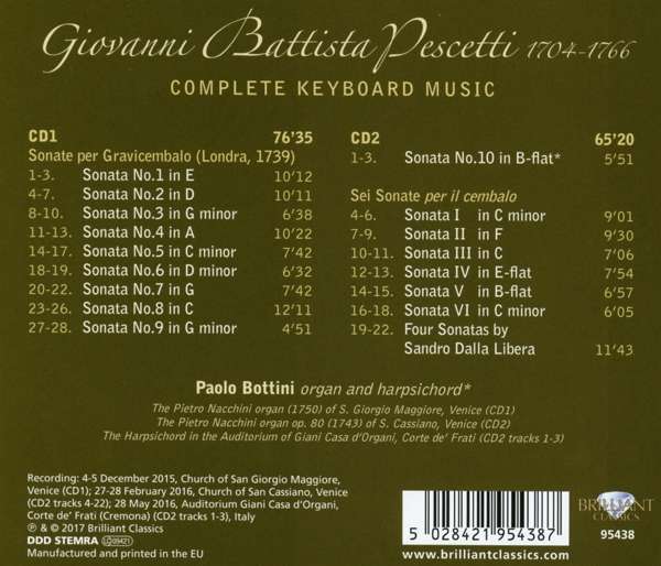 Pescetti: Complete Keyboard Music - slide-1